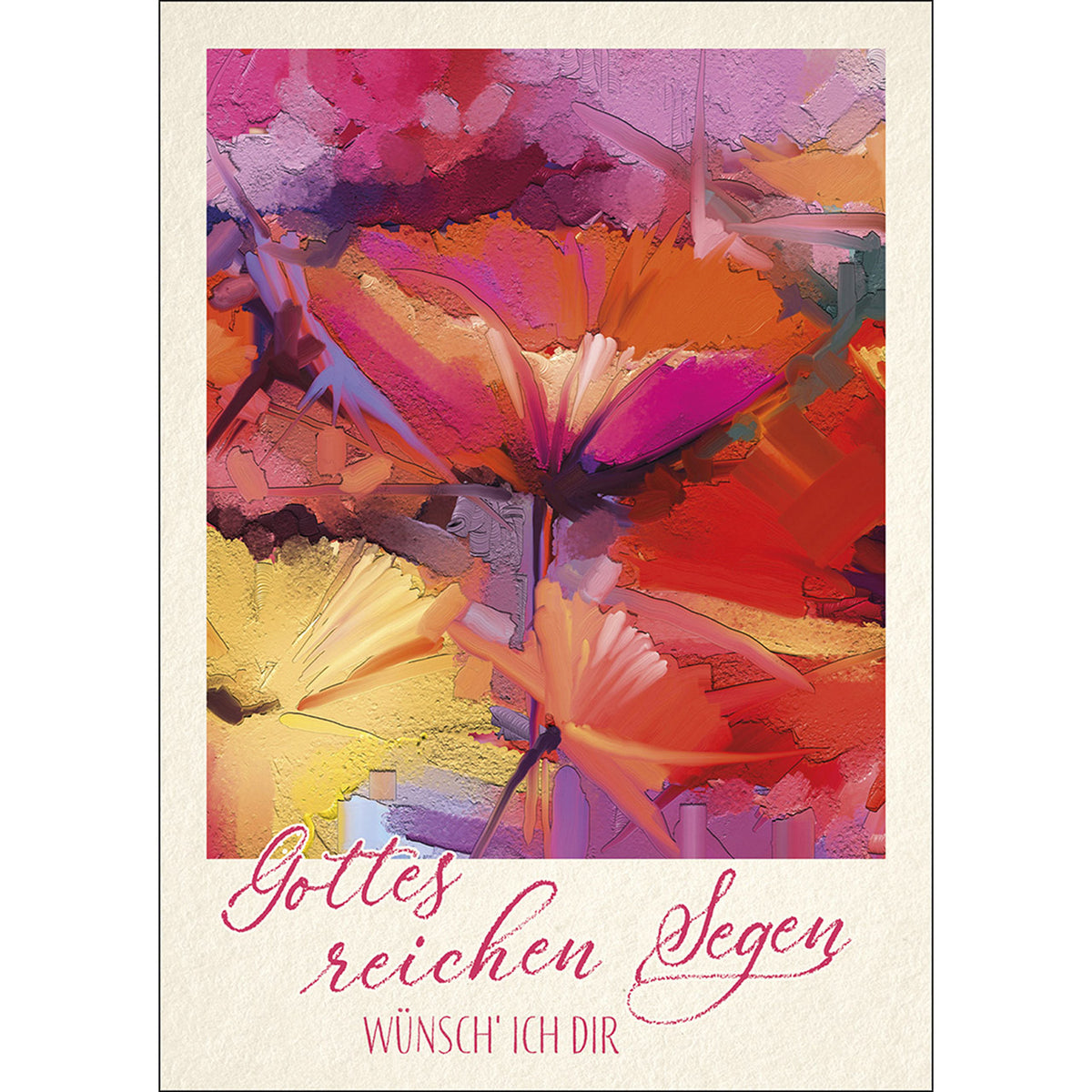 Gottes reichen Segen wünsch' ich dir (4 Postkarten Geburtstag)
