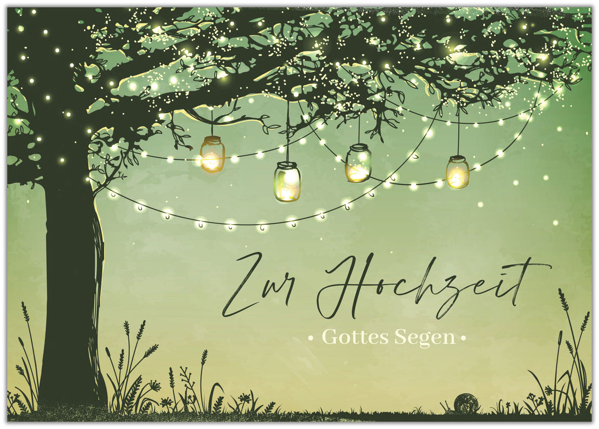 Gottes Segen (Doppelkarte Hochzeit)